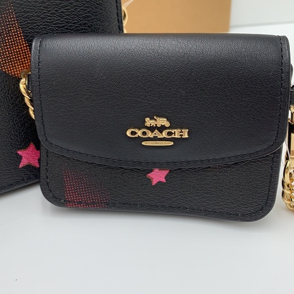 Poppy Crossbody With Card Case With Disco Star Print - Picture 5 of 16
